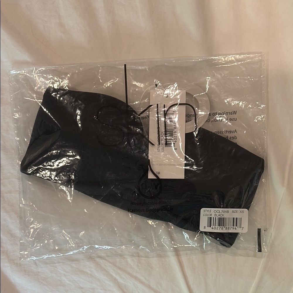 Black Skin Gretel Bandeau Shapewear Black XS